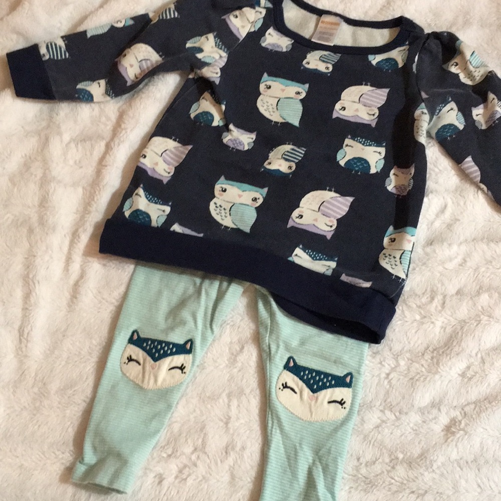 Owl sweater set